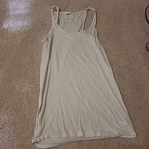PINK Victoria's Secret Whiye Sleeveless Tank Top Size Large